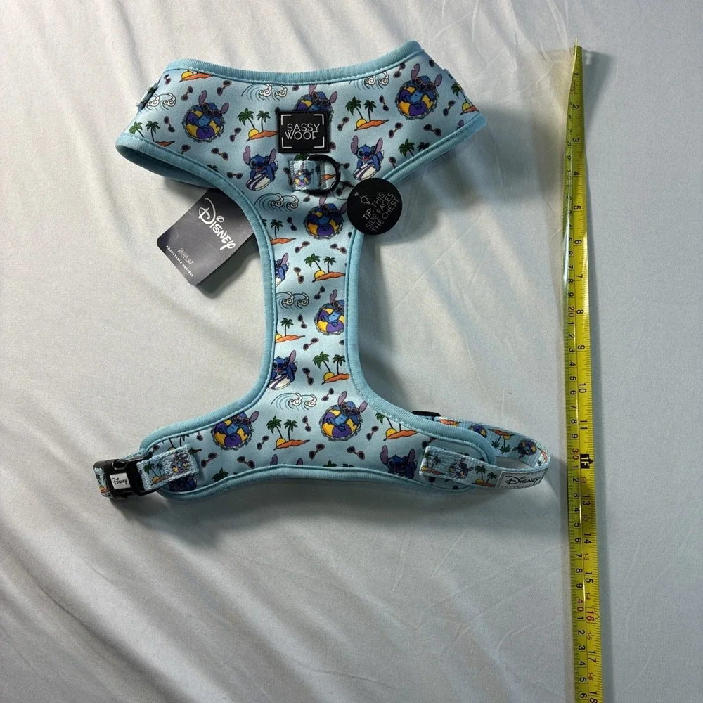 Sassy Wolf Soft Dog Harness Disney Lilo And Stitch Design Size XL New